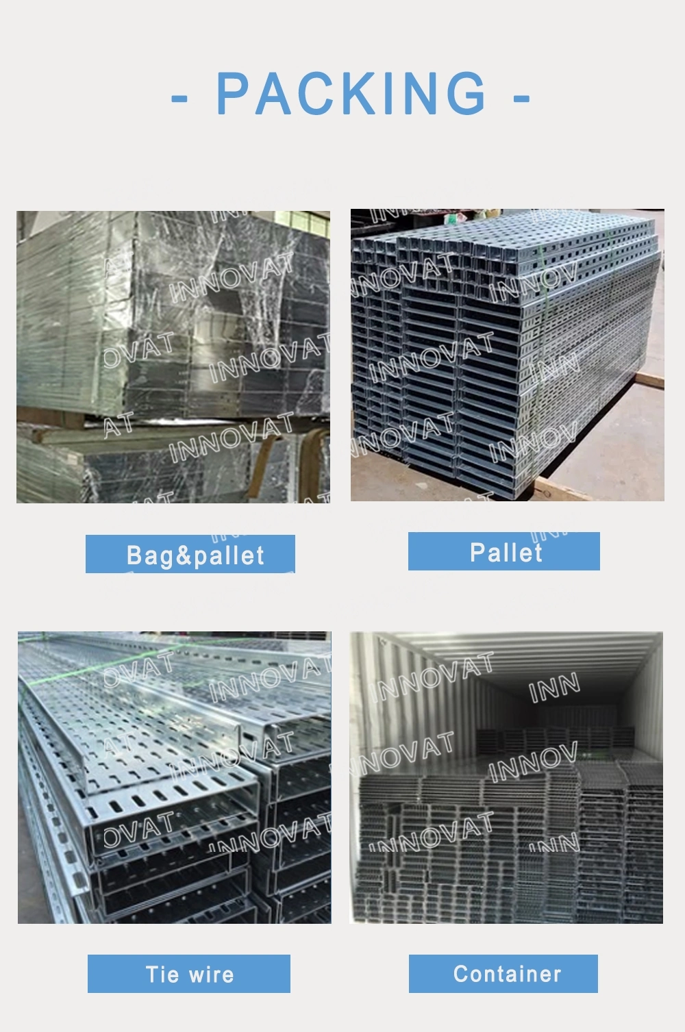 Hot Sale Low Price Diffient Size and Accessories Galvanized Trough Cable Tray Perforated