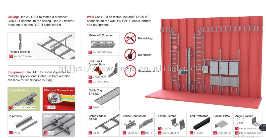 New Product 2017 Top Quality Wire Mesh Cable Tray China with Long Service Life